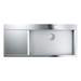 Grohe K1000 1.0 Bowl Stainless Steel Kitchen Sink profile small image view 2 