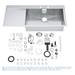 Grohe K1000 1.0 Bowl Stainless Steel Kitchen Sink profile small image view 5 