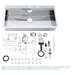 Grohe K800 1.0 Bowl Stainless Steel Kitchen Sink - 31586SD0 profile small image view 6 
