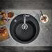 Grohe K200 1.0 Bowl Round Composite Quartz Kitchen Sink - Black - 31656AP0 profile small image view 4 