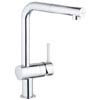 Grohe Minta Kitchen Sink Mixer with Pull Out Spray - Chrome - 32168000 profile small image view 1 