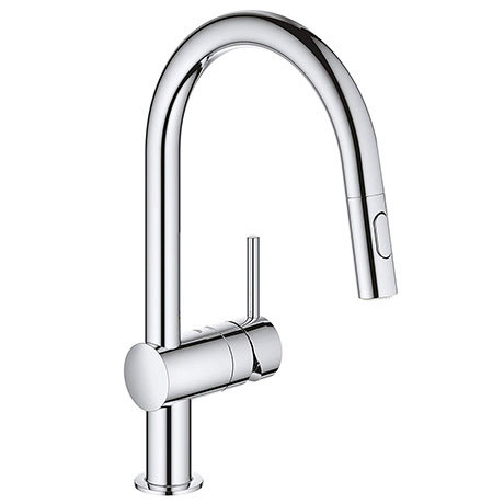 Grohe Minta Kitchen Sink Mixer with Pull Out Spray - Chrome - 32321002