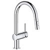 Grohe Minta Kitchen Tap - Pull Out Kitchen Mixer - Chrome profile small image view 1 
