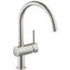Grohe Minta Kitchen Sink Mixer - SuperSteel - 32917DC0 profile small image view 1 