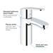 Grohe Eurostyle Cosmopolitan Mono Basin Mixer with Pop-up Waste - 33552002 profile small image view 3 
