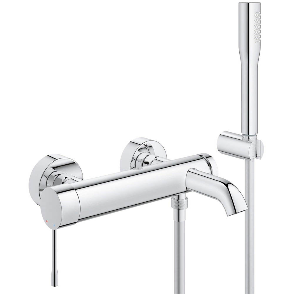 Grohe Essence Wall Mounted Bath Shower Mixer and Kit - 33628001
