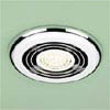 HIB Cyclone Chrome Wet Room Inline Fan with LED Lights - Warm White - 33700 profile small image view 1 