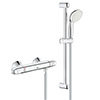 Grohe Grohtherm 1000 Thermostatic Shower Mixer Tap 1/2" with Shower Set - 34151004 profile small image view 1 