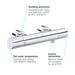 Grohe Grohtherm 3000 Cosmopolitan Thermostatic Shower Mixer - 34274000 profile small image view 3 