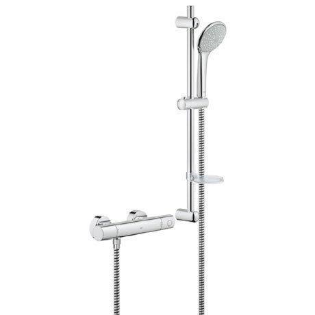 Grohe Grohtherm 1000 Cosmopolitan Thermostatic Shower Mixer and Kit - 34437000