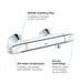 Grohe Grohtherm TMV2 1000 New Thermostatic Shower Mixer - 34438003 profile small image view 4 