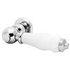Traditional Ceramic Cistern Lever Handle - 345617 profile small image view 1 