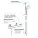 Grohe Grohtherm 800 Thermostatic Shower Mixer 1/2" with Shower Set - 34565001 profile small image view 2 