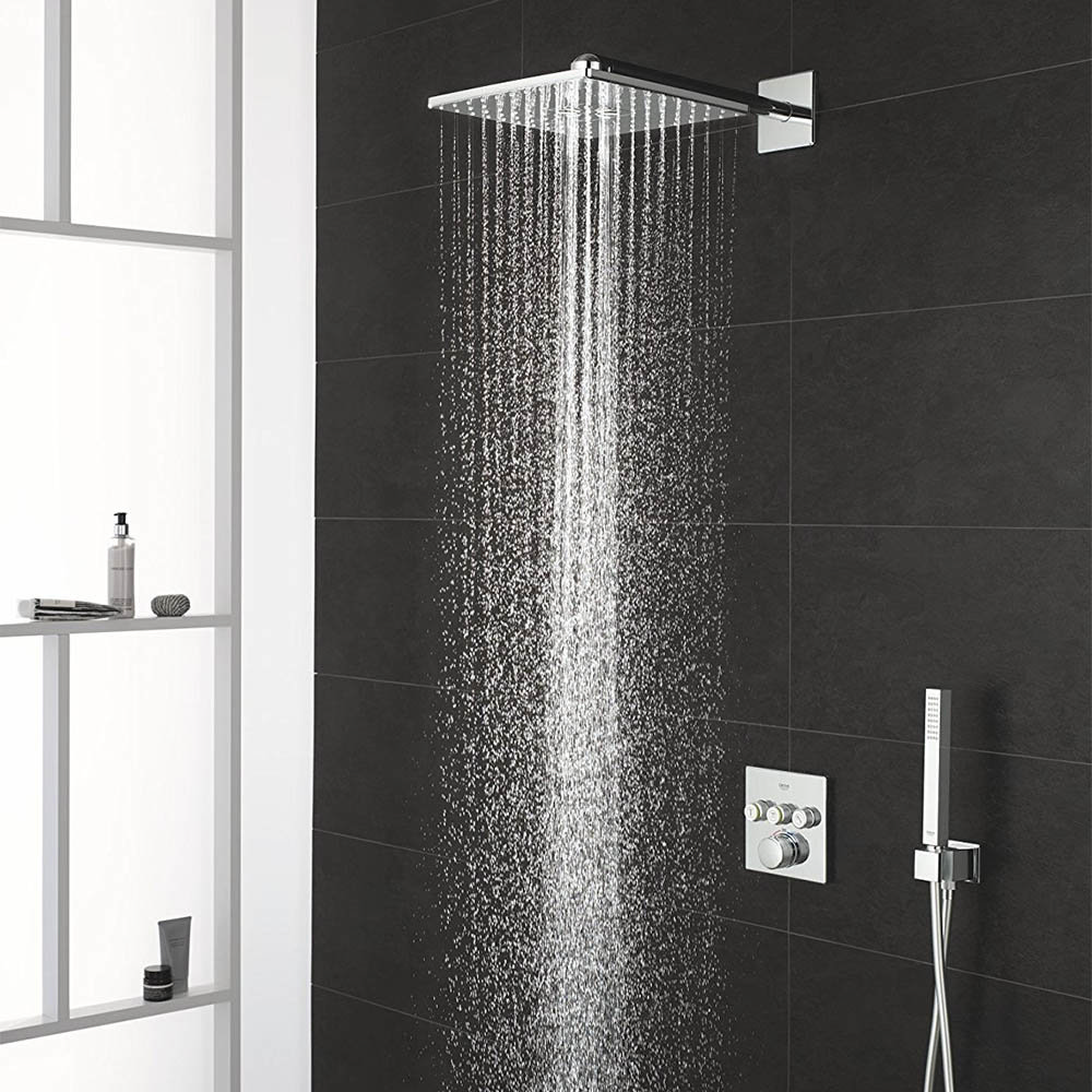 Grohe Grohtherm SmartControl Square Perfect Shower Set with Rainshower