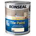 Ronseal One Coat Tile Paint 750ml - Magnolia Satin profile small image view 2 