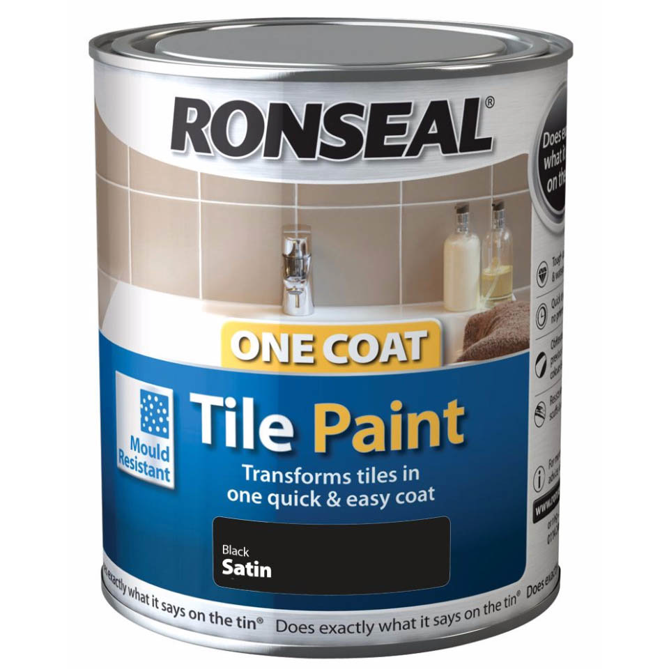 Ronseal Black Tile Paint Victorian Plumbing
