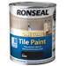 Ronseal One Coat Tile Paint 750ml - Black Satin profile small image view 2 