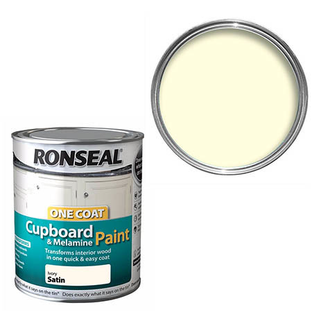 ronseal cupboard paint white satin