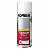 Ronseal White Gloss Quick Dry Radiator Spray Paint 400ml profile small image view 1 