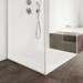 Kaldewei Cayonoplan Square White Steel Shower Tray profile small image view 5 
