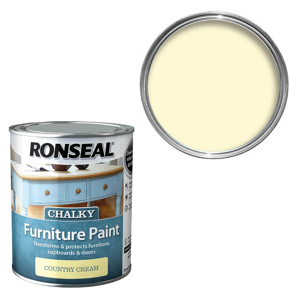 Ronseal Chalky Furniture Paint Country Cream
