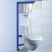 Grohe Rapid SL 1.13m Low Noise 3 in 1 Set Support Frame for Wall Hung WC - 38721001 profile small image view 2 