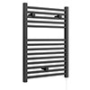 E-Cube Electric Only Heated Towel Rail - W500mm x H690mm - Anthracite Grey profile small image view 1 