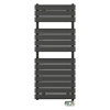 E-Milan Electric Only Heated Towel Rail w. Digital Thermostat - W500mm x H1213mm - Anthracite profile small image view 1 