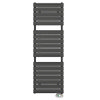 E-Milan Electric Only Heated Towel Rail w. Digital Thermostat - W500mm x H1513mm - Anthracite profile small image view 1 