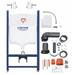 Grohe Solido Monobloc WC Unit inc. Cistern Frame & Flush Plate - Slate Grey - 39377XI0 profile small image view 3 