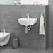 Grohe Bau Ceramic 450mm 1TH Wall Hung Basin - 39424000 profile small image view 4 