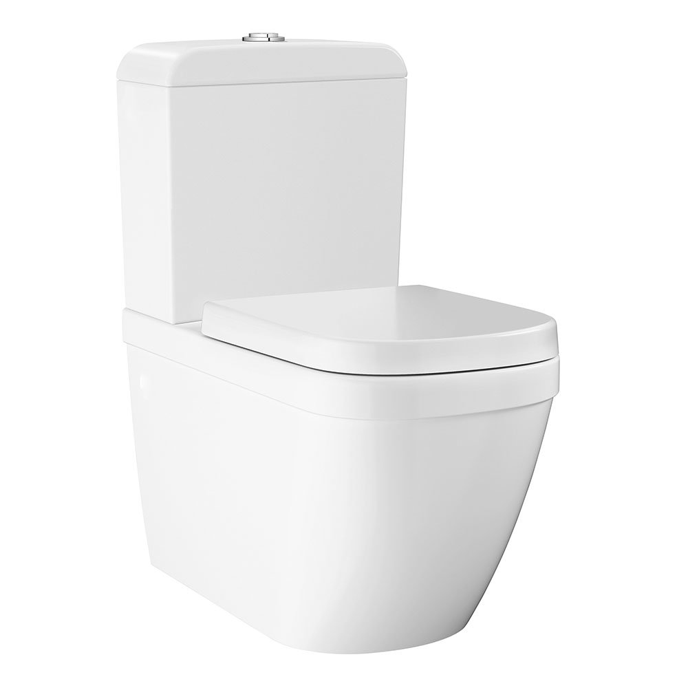 Grohe Euro Rimless Close Coupled Toilet with Soft Close Seat (Bottom Inlet)