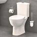 Grohe Bau Rimless Close Coupled Toilet with Soft Close Seat (Side Inlet) profile small image view 5 