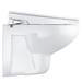 Grohe Bau 2-in-1 Manual Bidet Seat & Rimless Wall Hung Toilet profile small image view 4 