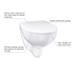 Grohe Bau Rimless Wall Hung Toilet with Slim Soft Close Seat - 39899000 profile small image view 2 