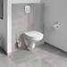 Grohe Bau Rimless Wall Hung Toilet with Slim Soft Close Seat - 39899000 profile small image view 6 