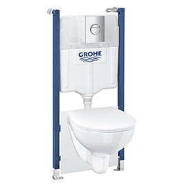 Grohe Solido Compact Bau Ceramic Rimless 5-in-1 Pack - 39900000