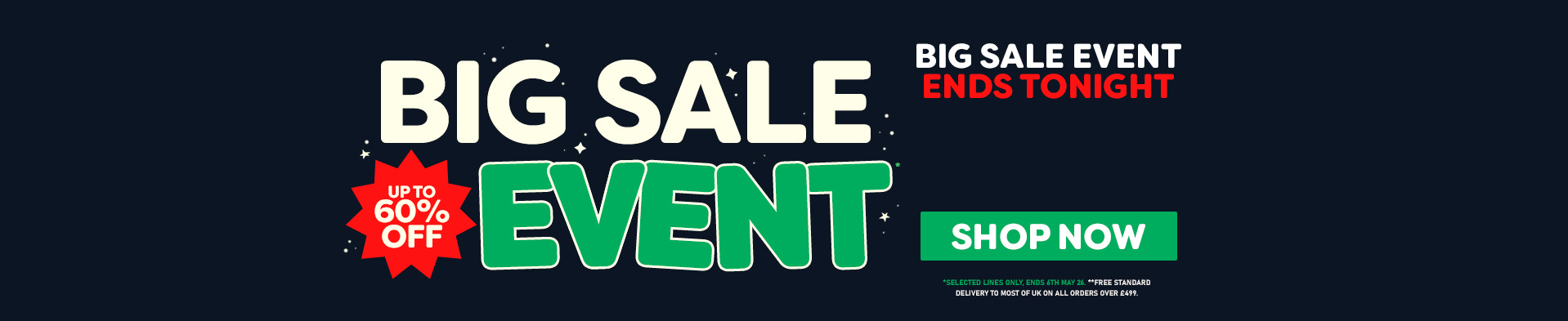 Big Sale Event - Free Del