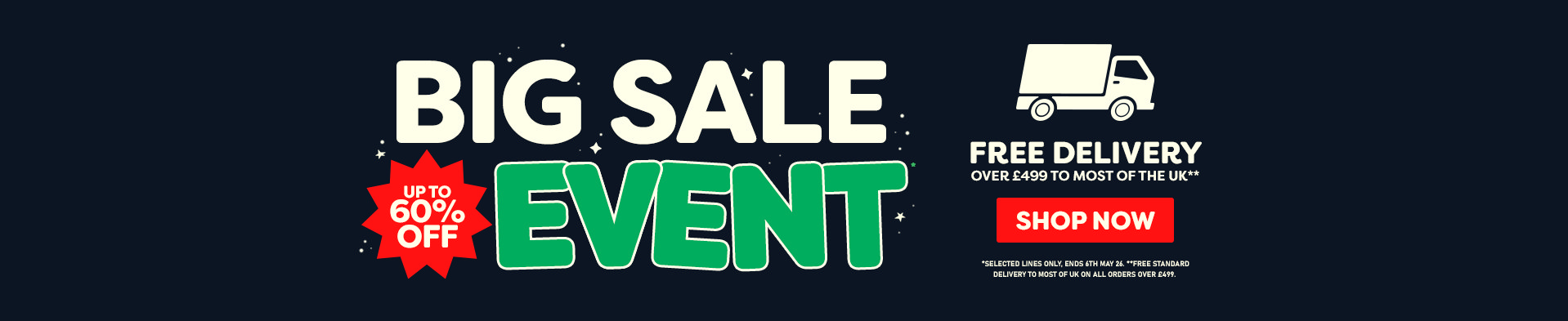 Big Sale Event - Free Del