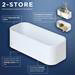 Tiger 2-Store Wall Rack/Shower Basket - White profile small image view 2 
