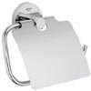 Grohe Essentials Toilet Roll Holder with Cover - 40367001 profile small image view 1 