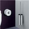 Zack Linea Wall Mounted Toilet Brush - Stainless Steel - 40381 profile small image view 2 