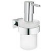 Grohe Essentials Cube Soap Dispenser and Holder - 40756001 profile small image view 1 