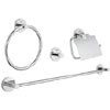 Grohe Essentials 4-in-1 Master Bathroom Accessories Set - 40776001 profile small image view 1 