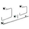 Grohe Essentials Cube 4-in-1 Master Bathroom Accessories Set - 40778001 profile small image view 1 