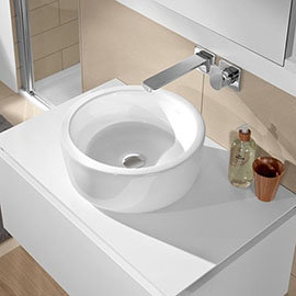 Villeroy and Boch Architectura 400 x 400mm Round Countertop Basin - 41254001