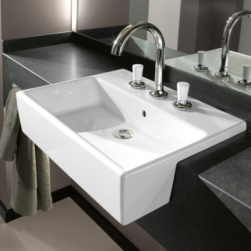 Villeroy and Boch Memento 550 x 420mm 1TH SemiRecessed Basin 41335501