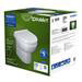 Duravit No.1 Rimless Back to Wall Toilet Pan + Soft-Close Seat profile small image view 3 