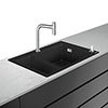 hansgrohe C51-F635-09 1.5 Bowl Kitchen Sink & Tap Bundle - 43220000 profile small image view 1 