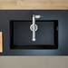 hansgrohe S510-U660 1.0 Bowl Undermount Kitchen Sink - Graphite Black - 43432170 profile small image view 2 